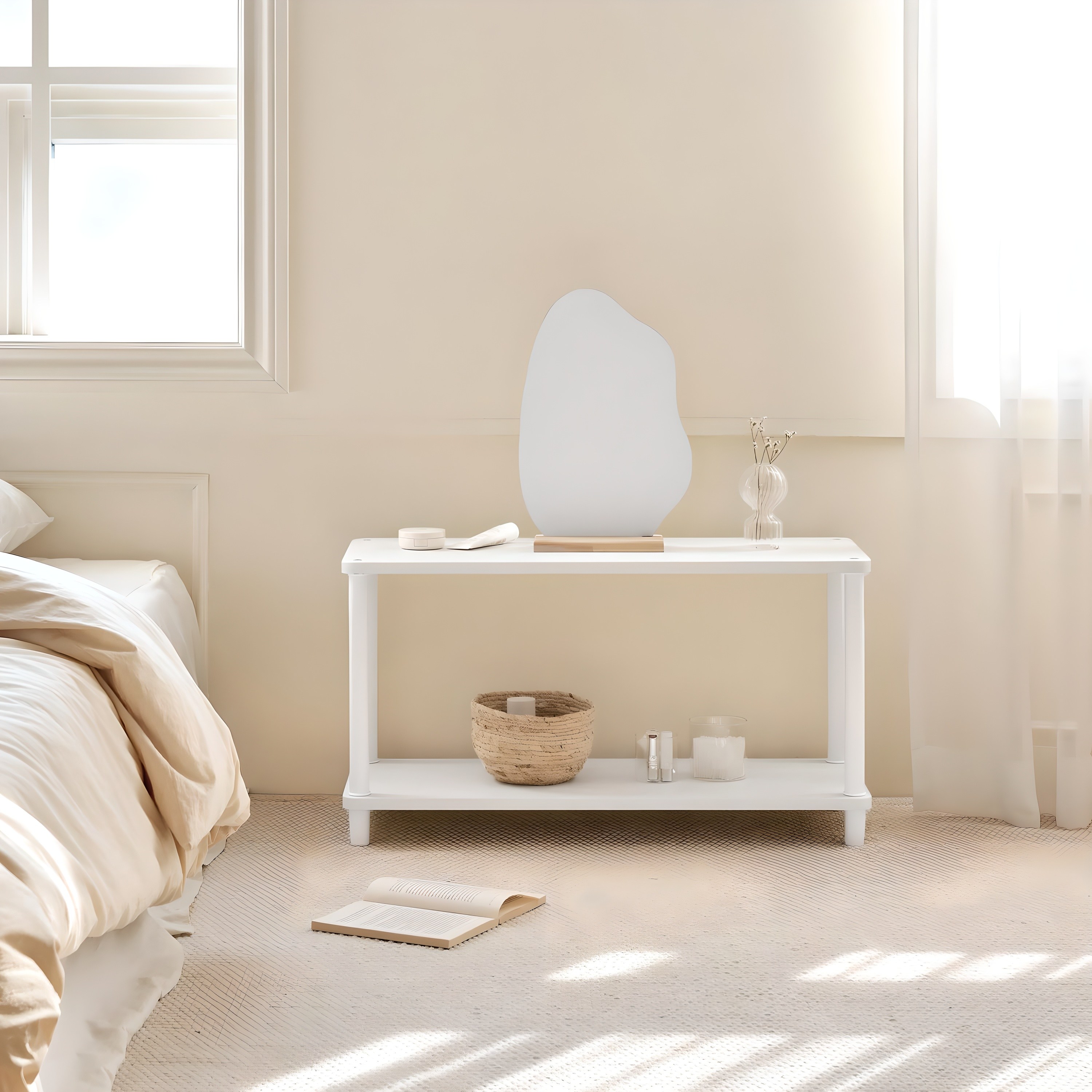 룸앤홈 국내 제조 데일리 라운드 사각 선반 25,400원