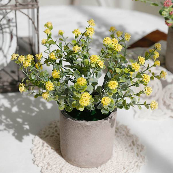 미스모네 홈카페 생화같은 테이블 미니 인조 조화 꽃화분 8,660원