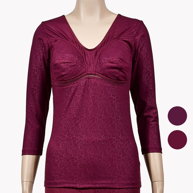 (쏘로사떼)플라워 따뜻한 기모 여성브라 내복상의 22,630원