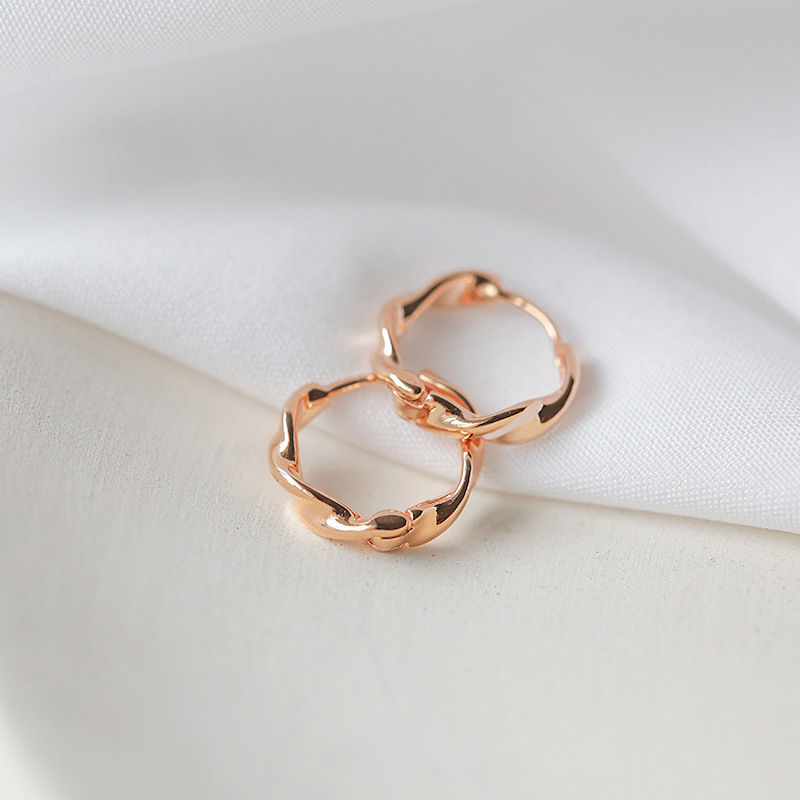 프롬무드 뫼비우스 꼬임 원터치 925 은침 링 귀걸이 8,700원