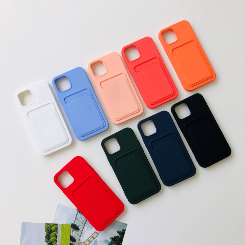 [당일배송] 아이폰 카드 수납 젤리 케이스 / 카드 포켓 실리콘 젤리 케이스 9color 5,900원