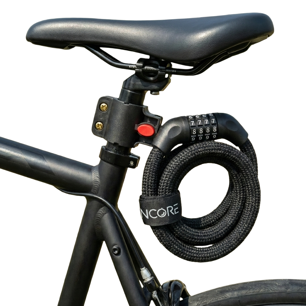 레인코어 도난방지 자전거 자물쇠 다용도 잠금장치 (브라켓+벨크로 포함), 1개, 80cm 11,900원