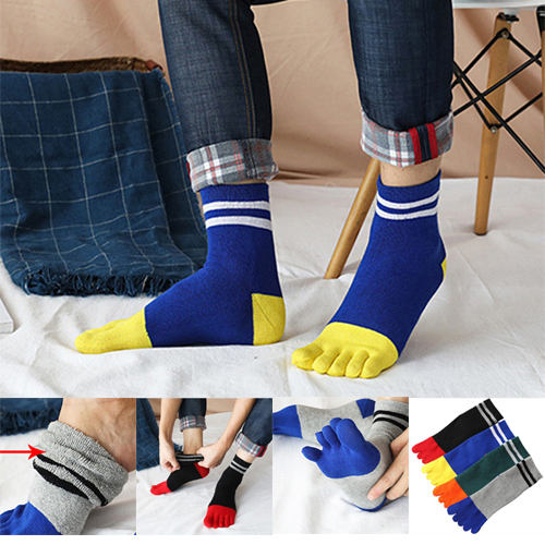 발가락양말 남성 두꺼운 보온 컬러 발가락 양말 4켤레 세트 15,900원