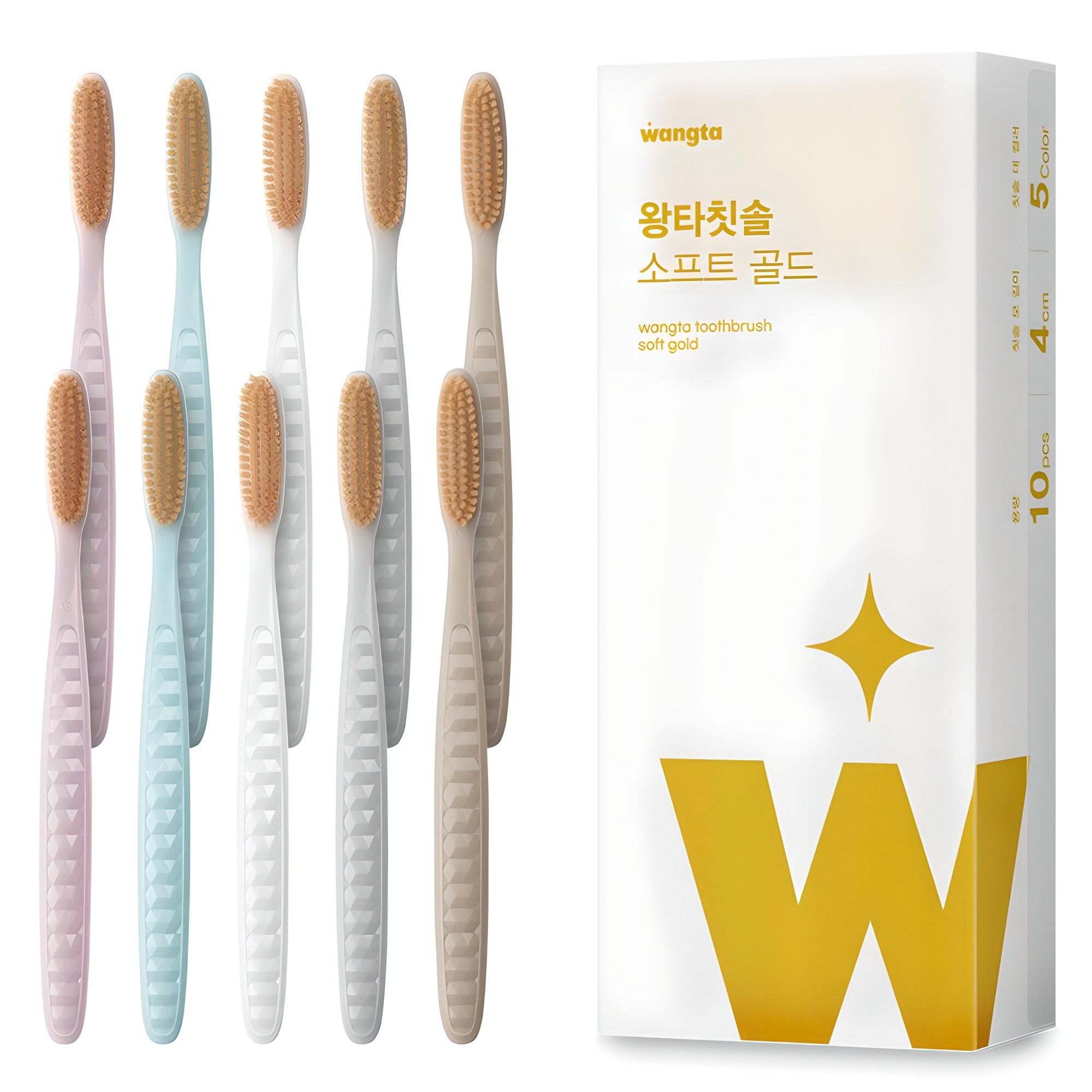 왕타 소프트골드 칫솔, 10개입, 1개 14,700원