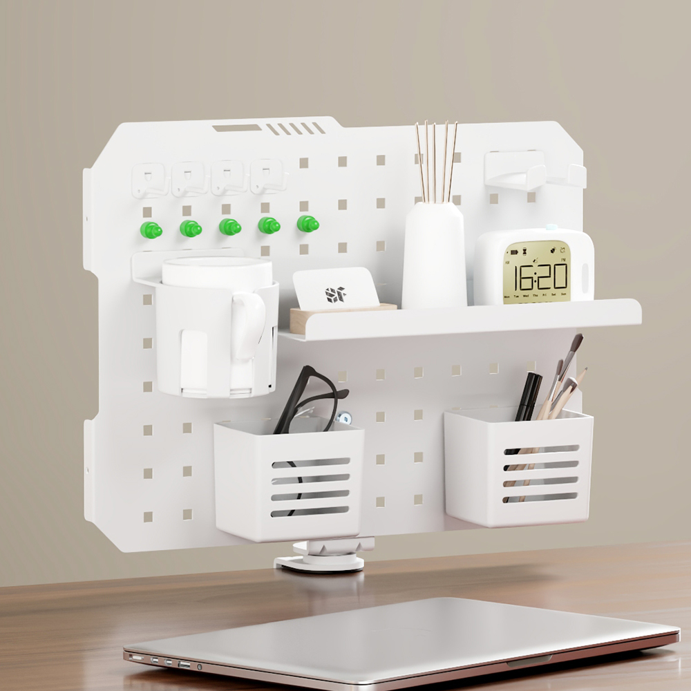 엘디엘마운트 프리미엄 모나크 클램프 오거나이저 모듈형 멀티 페그보드 APL-PB013R 410 x 315 x 410 mm, 1개, 화이트 32,900원