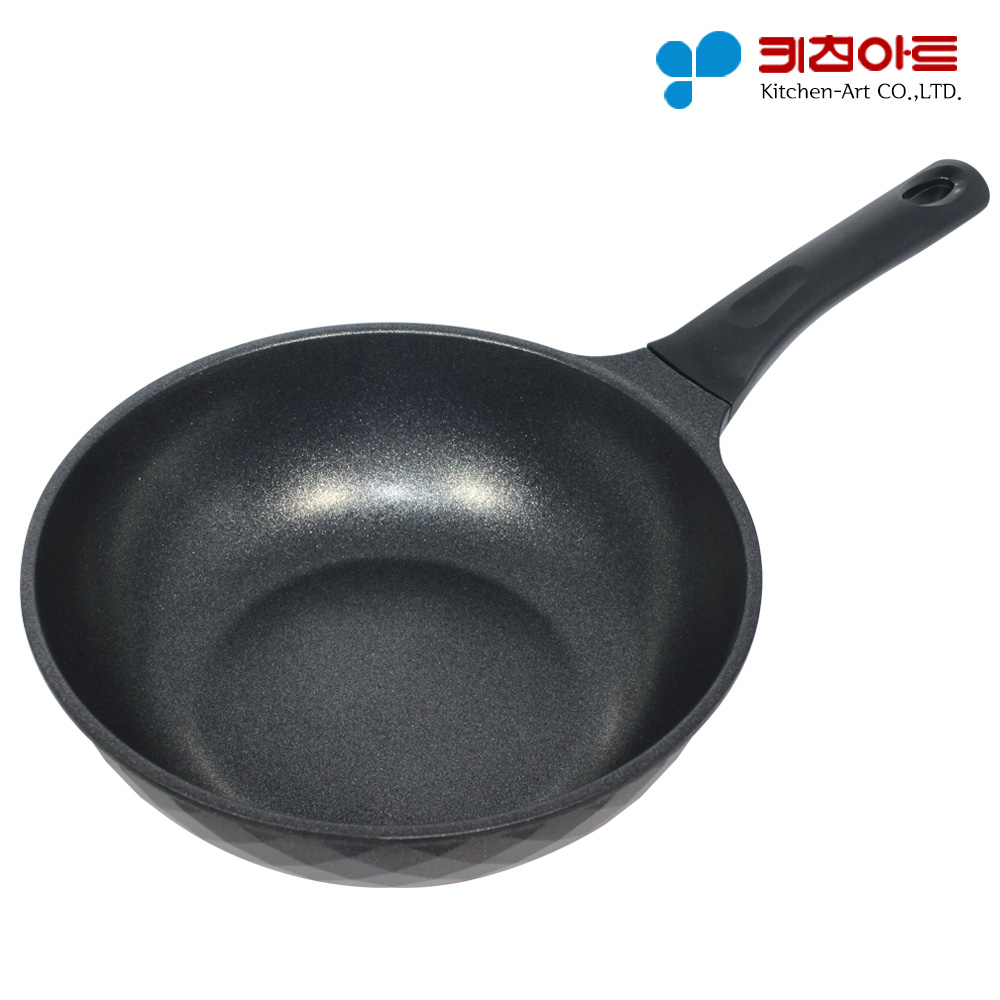 키친아트 꼬뜨 실버 IH 인덕션 궁중팬 22cm 웍 볶음팬 튀김팬 후라이팬 21,000원