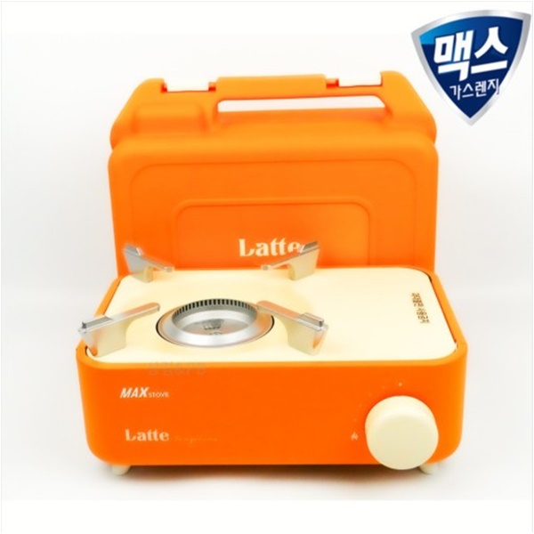 맥스 라떼 휴대용 미니버너 미니가스렌지 스토브 감성캠핑 오렌지/ 초코 색상선택, 1개 47,200원
