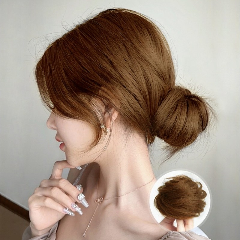 패션파트너 똥머리 밴드 부분 가발 로우번 하이번 당고 올림 머리끈 9,500원