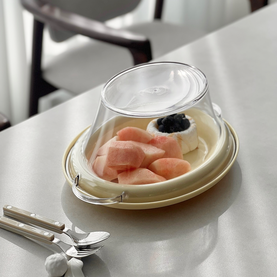 [Foodle] 오벌돔 (Oval Dome) 리버시블 테이블웨어 보울+플레이트 SET 디자인 샐러드 파스타 플레이팅 접시 디자인 테이블웨어 다회용기, 1개, 옐로우 41,500원