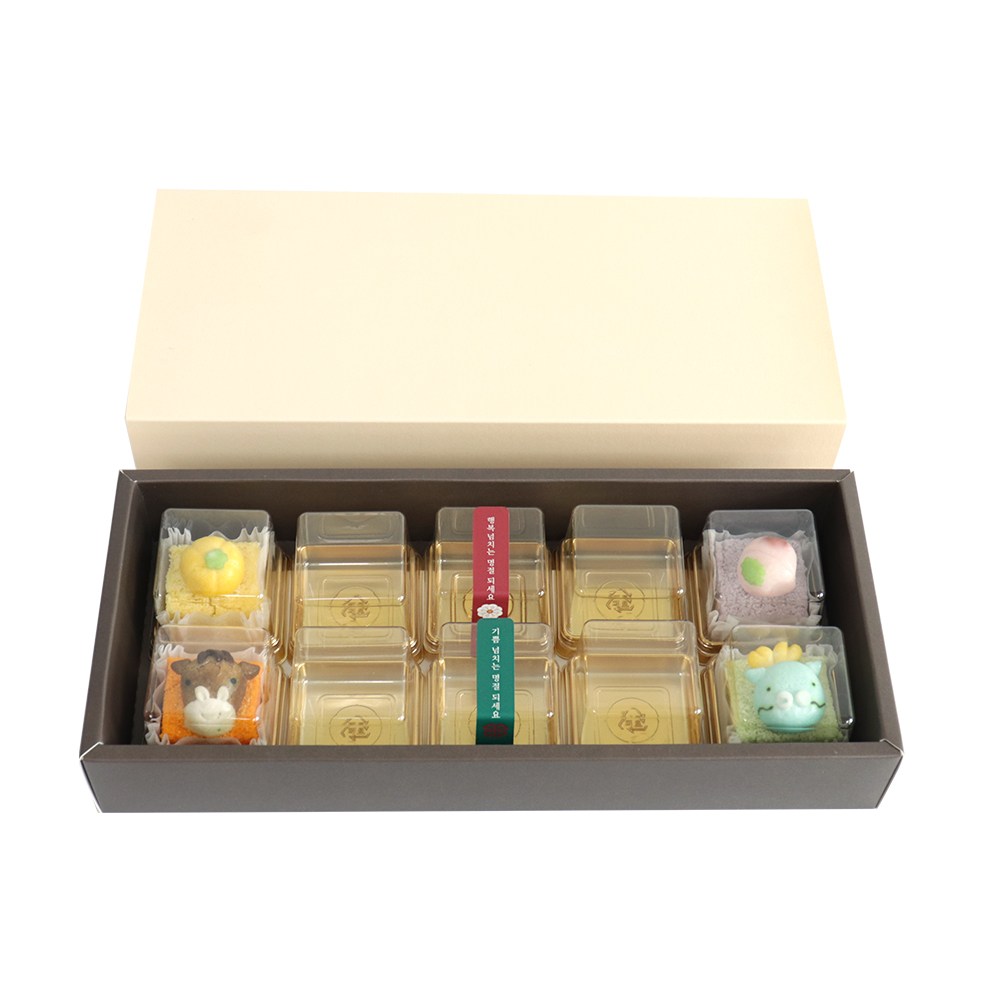 라라패키지 화과자 10구 슬리브상자 떡포장 정과 양갱상자, 50개 57,500원