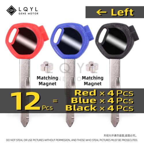 혼다 스쿠터용 오토바이 교체용 빈 키 자석 도난 방지 잠금 키 Zoomer DIO 56 Z4 Z125 SCR100 WH110 12 개 19,030원