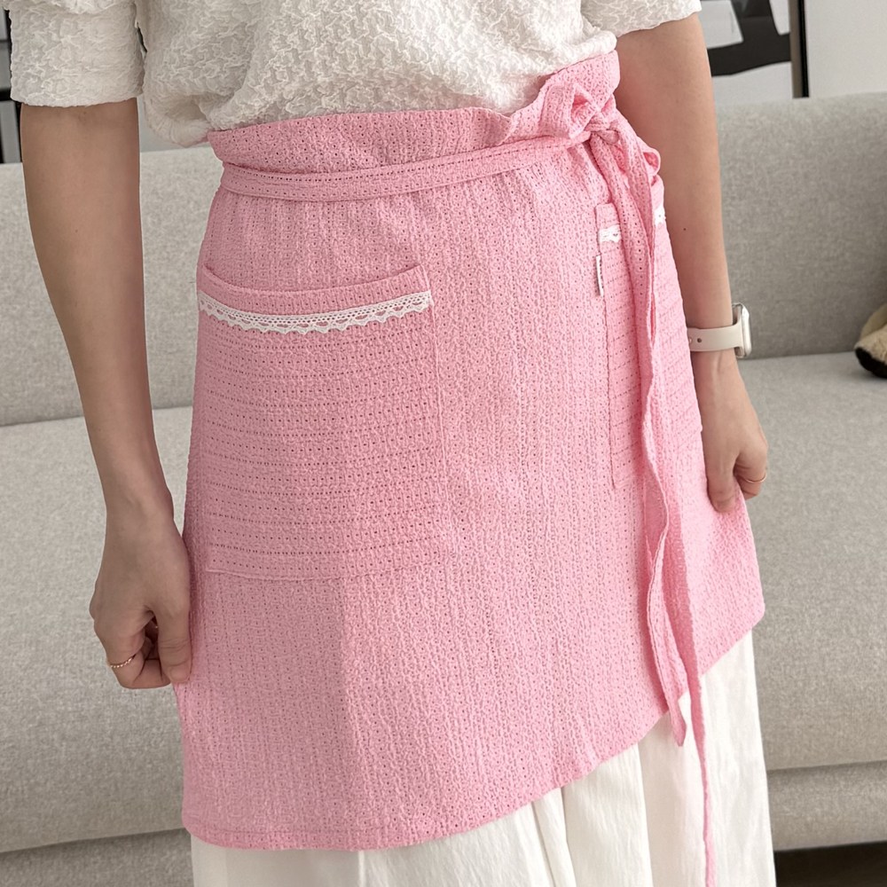 데코나인 허리앞치마 하프 여름앞치마 카페 공방 꽃집 집들이선물 반앞치마 미니 에이프런 펀칭 14,900원