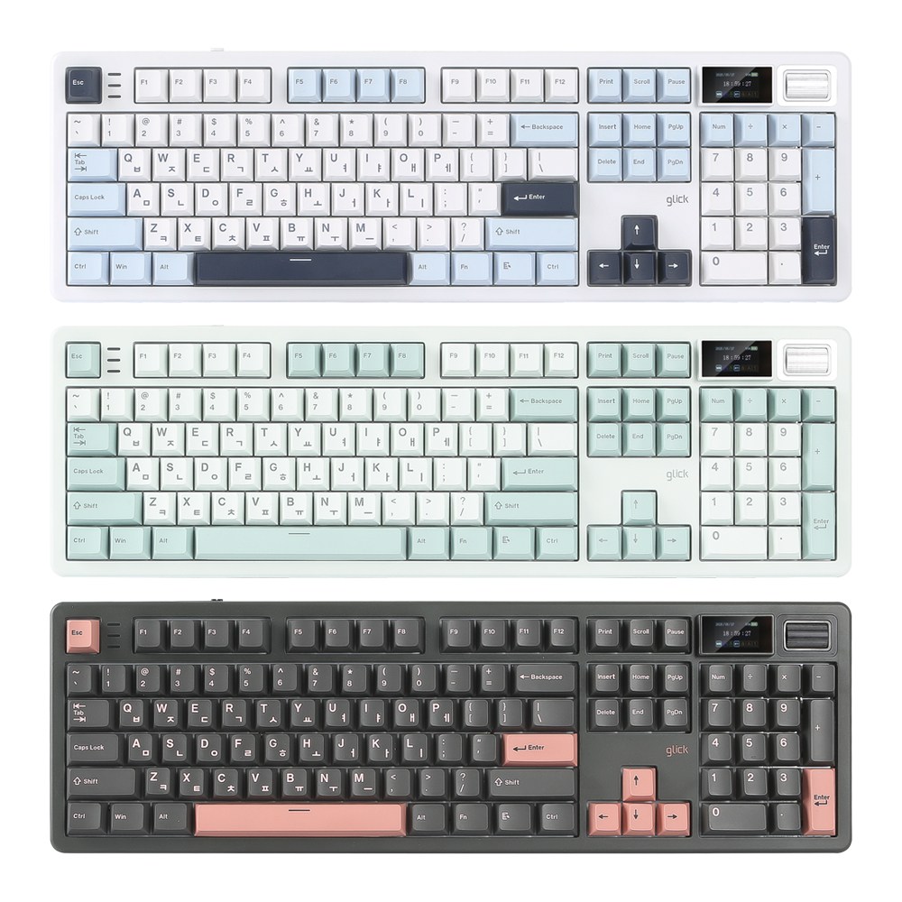 지클릭커 타란튤라 8K 다이얼 노브 LCD디스플레이 무선 블루투스 기계식 키보드 56,370원