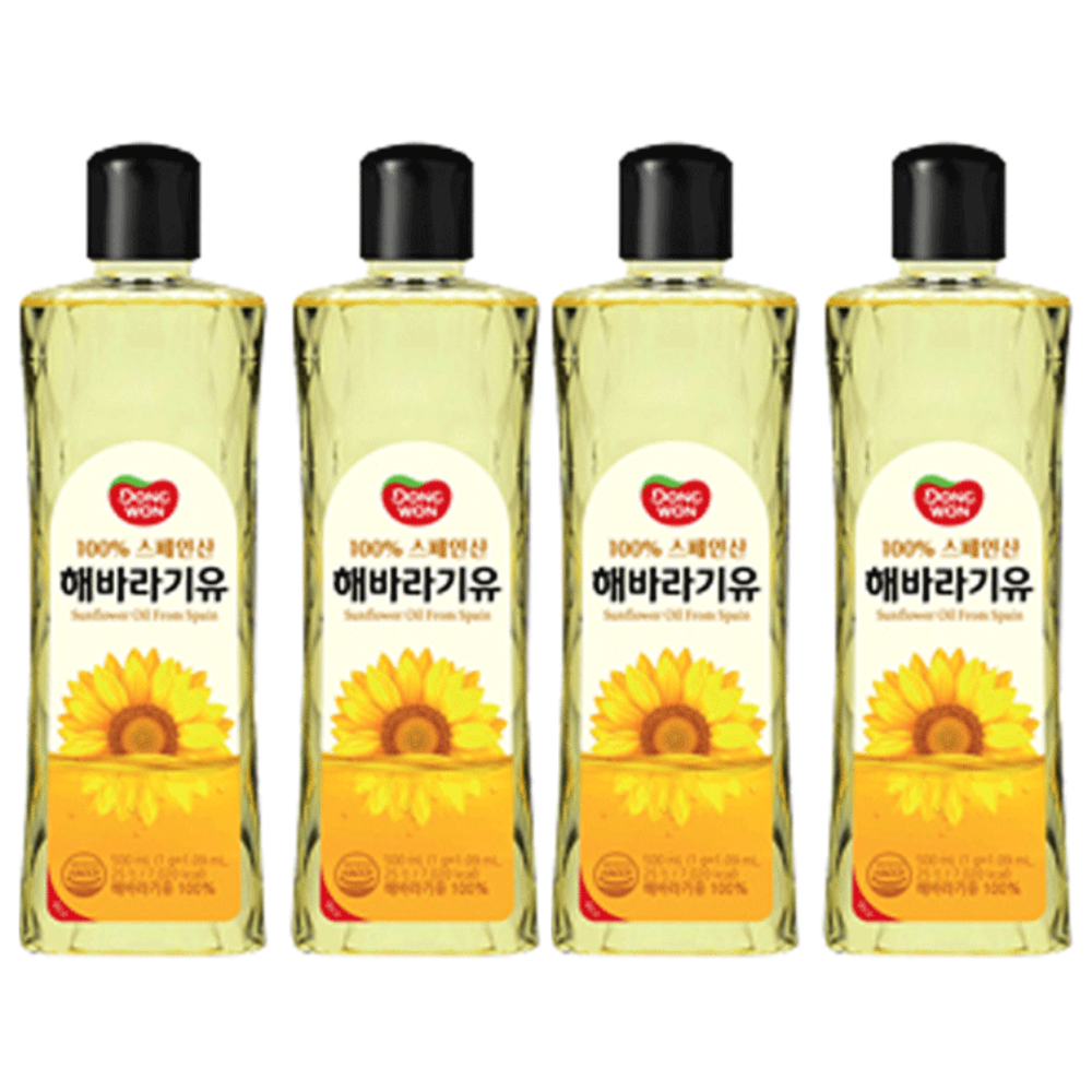 동원 해바라기유, 4개, 500ml 13,130원