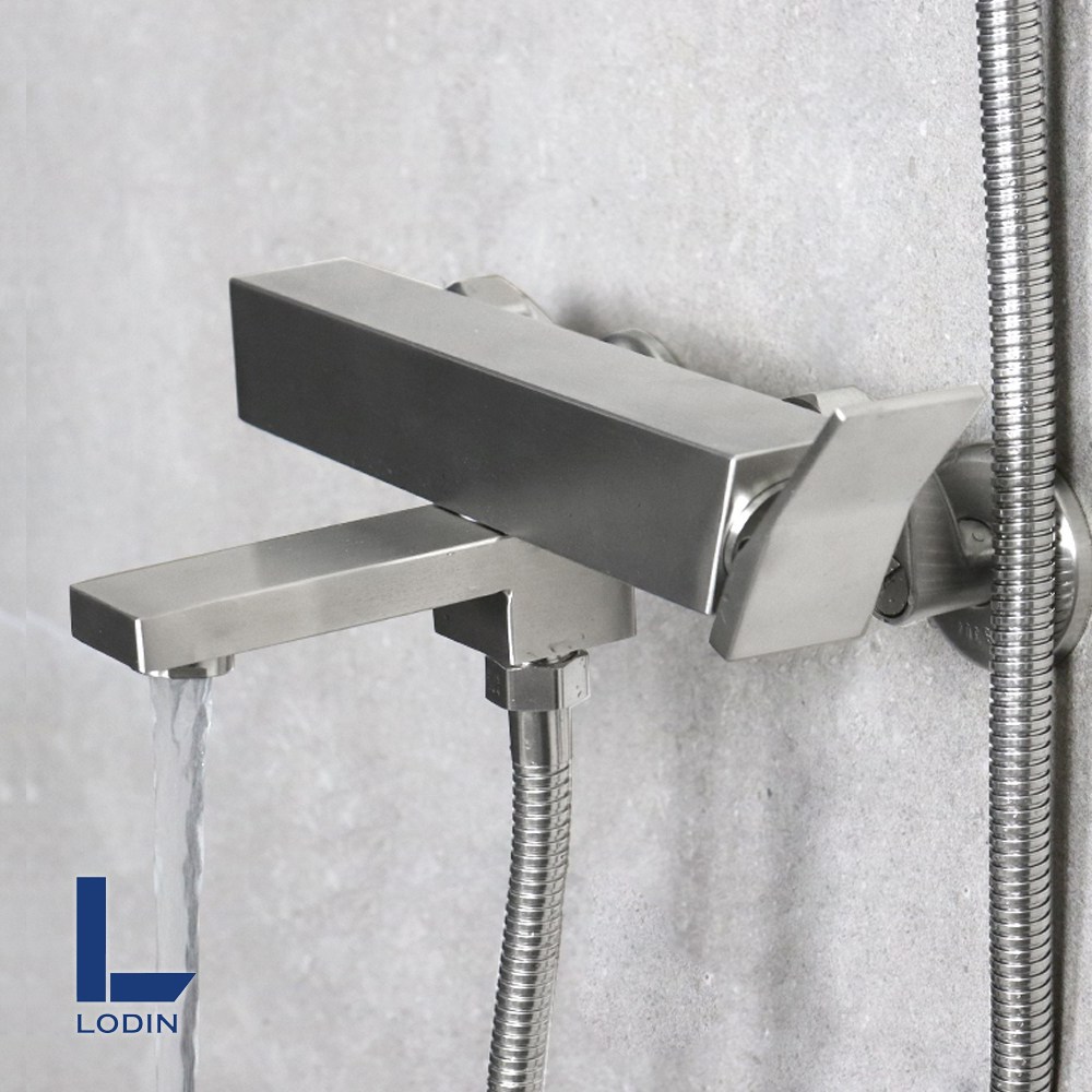 로딘 사각 무광 스텐 고급 샤워기수전 욕실 샤워수전 욕조 샤워기 수도꼭지 IN-134 79,000원
