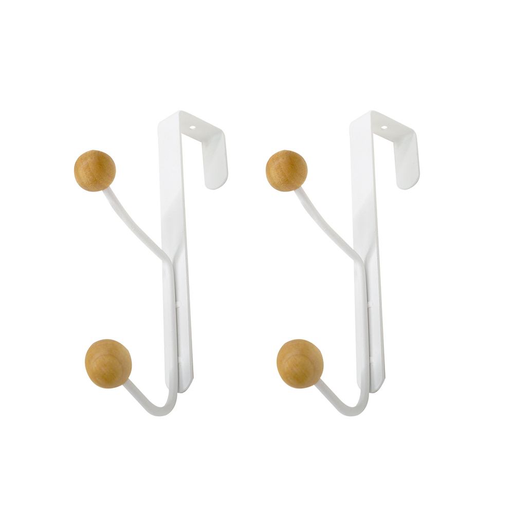 쇼오리 문걸이 도어후크 수납 옷장 2구 화이트+블랙 2개, 2개, 화이트+화이트 7,900원