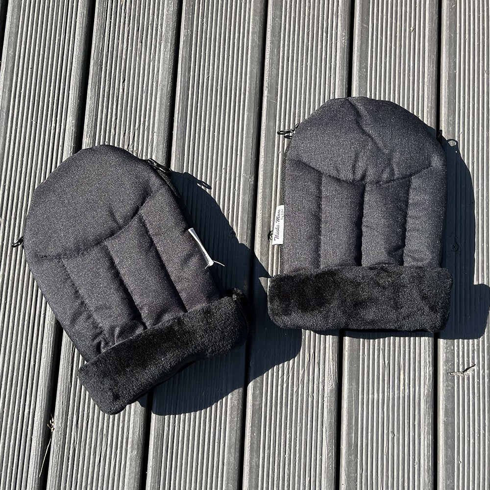 bybyglove 유모차 방한 손잡이 장갑 겨울 방한 멜란지 2칼라 양손세트, 1세트, 그레이 19,900원