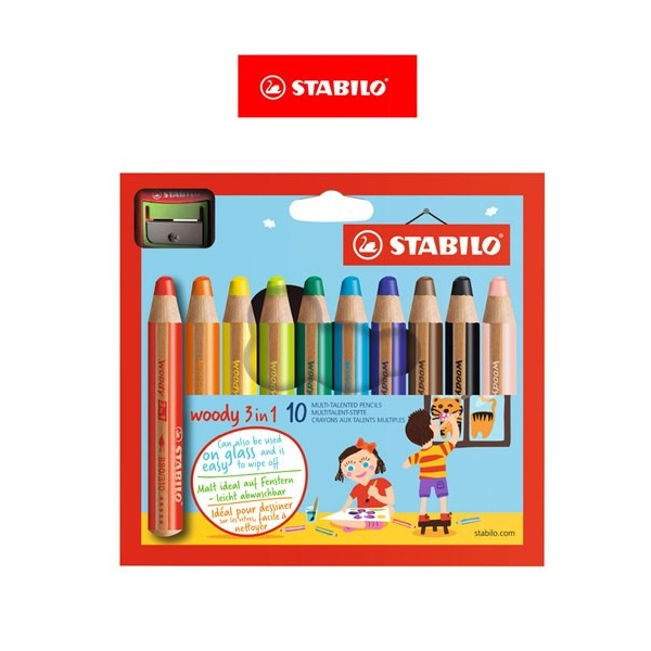 [아주문구] 스타빌로 우디색연필 STABILO WOODY, 아주문구-스타빌로 우디색연필 STABILO WOODY10색 29,200원