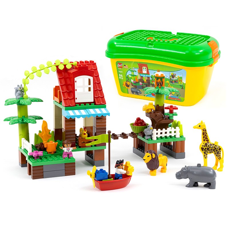 제노그로우 블럭놀이 정글탐험 레고호환블럭 유아블럭 어린이날선물 졸업선물 입학선물, 1개 33,900원