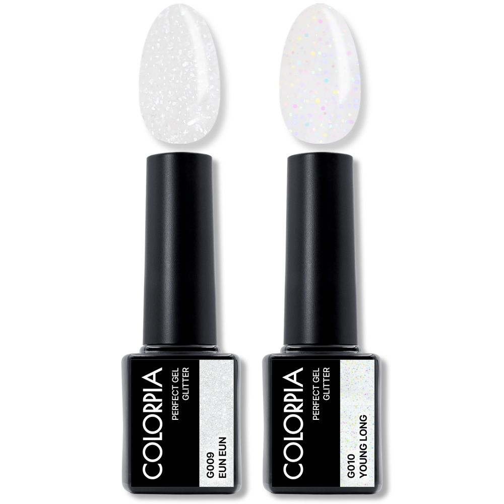 칼라피아 원스텝 퍼펙트젤 글리터 젤네일 세트, 1세트, 은은+영롱 8,900원