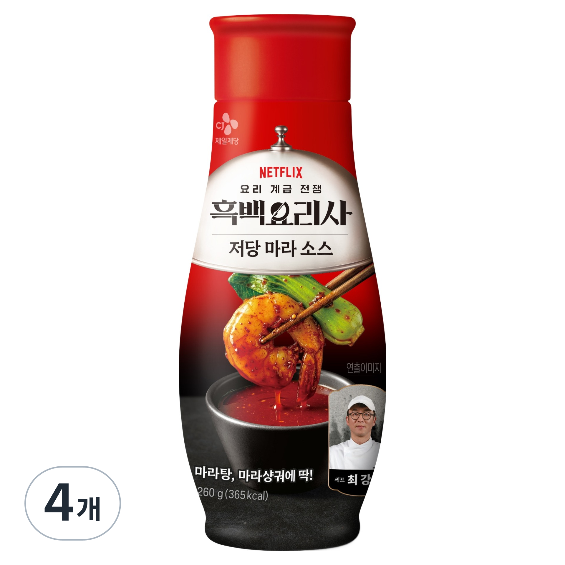CJ제일제당 최강록셰프 저당 마라소스, 260g, 4개 18,260원