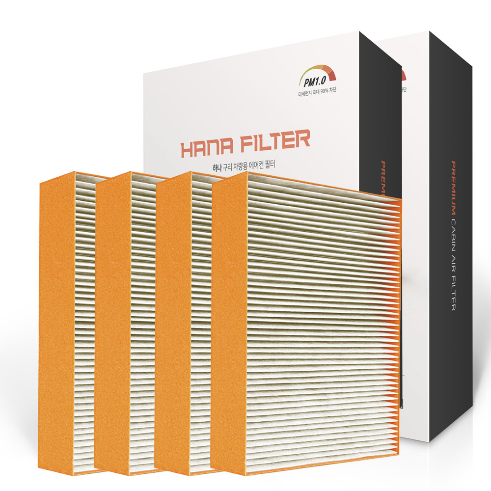 2+2 하나필터 PM1.0 구리 차량용 자동차 에어컨 필터 초미세먼지 제거 항균 항바이러스 항곰팡이 35,800원