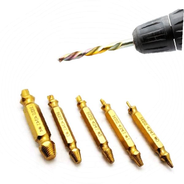 부러진나사제거기5p 볼트추출 드릴비트세트 티타늄코팅 역회전구조 공구수리 8,270원