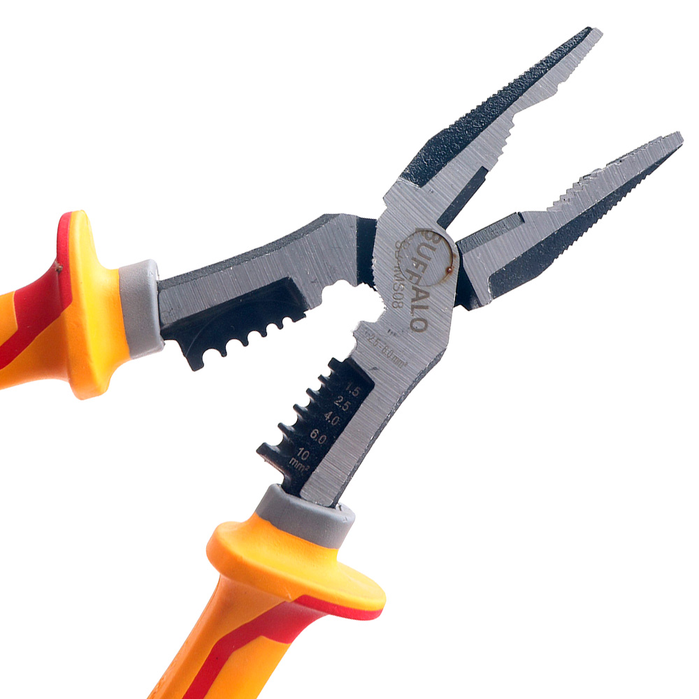 절연 멀티 압착 펜치 스트리퍼 1000V 천볼트 뺀치 VDE 인증품 200mm 전기 작업 안전 전선 피복 제거, 1개 18,400원