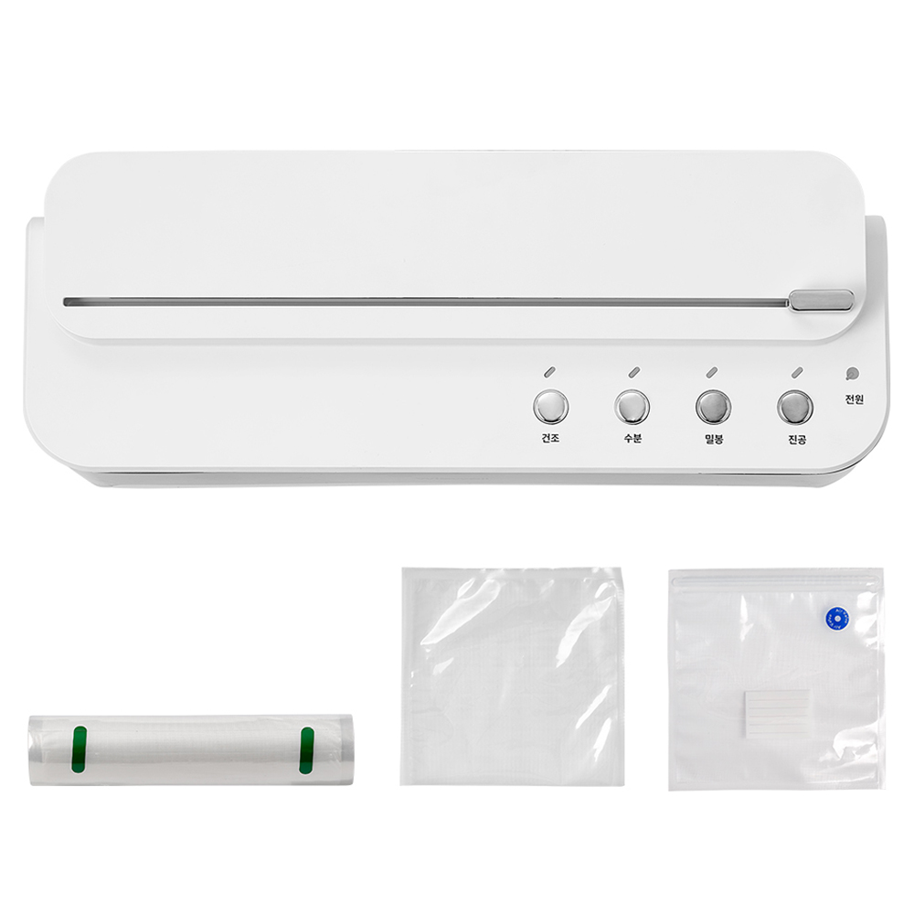 위즈웰 가정용 진공포장기 PRO + 롤팩 + 비닐팩 10p + 지퍼백 2p 세트 WH6030, WH6030 115,000원