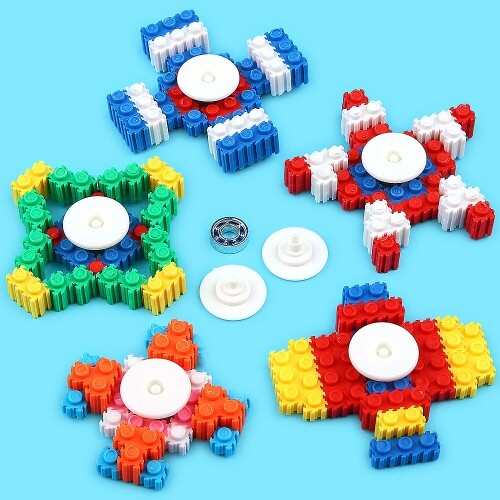 디폼 블럭 다이아 별 비행기 모양 입체 회전 피젯 스피너 만들기 1개입 800원