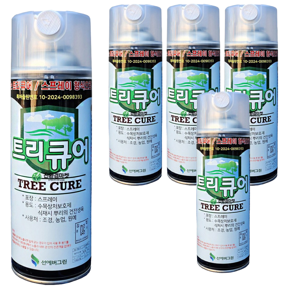 친환경마켓 트리큐어 나무 상처 보호 치료제 스프레이 형으로 간편한 제품, 420ml, 5개 74,340원