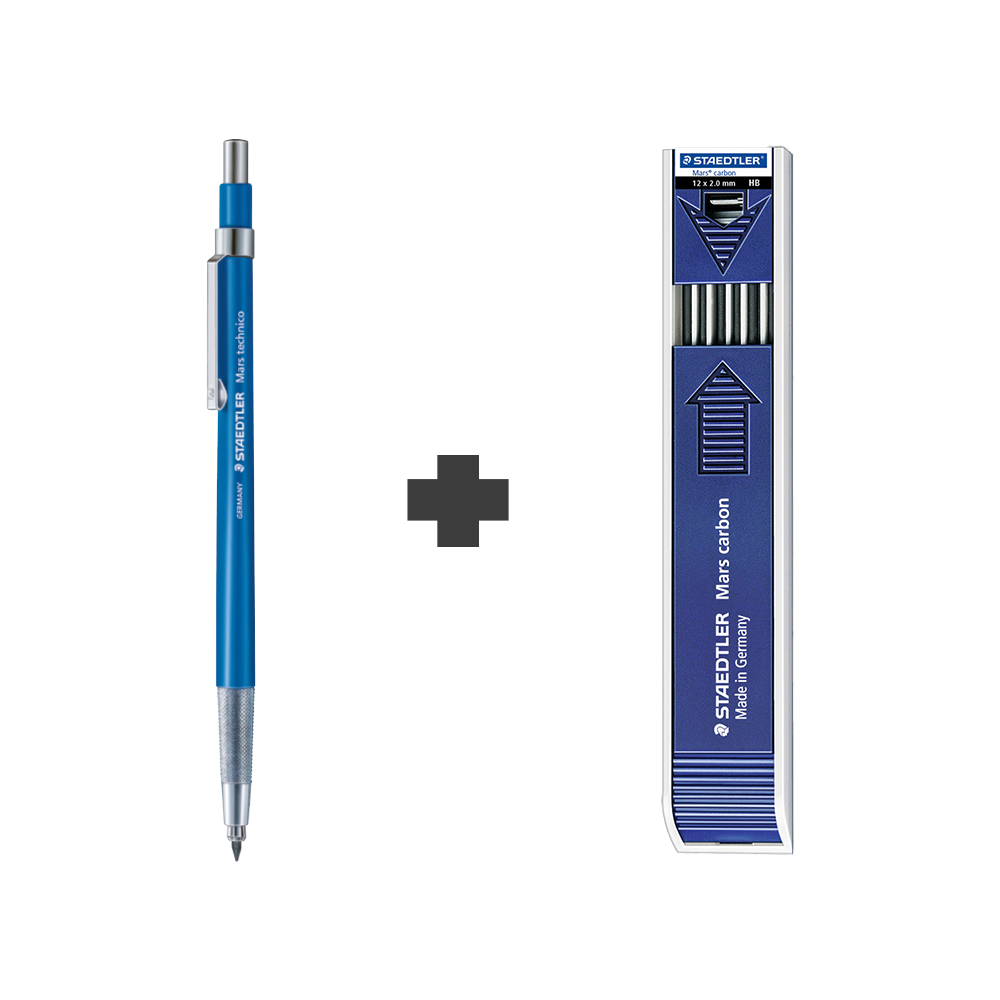 스테들러 홀더펜 2.0mm 780C + 홀더심 200 HB, 홀더펜 780c 1개+홀더심 HB 1개 세트 16,500원