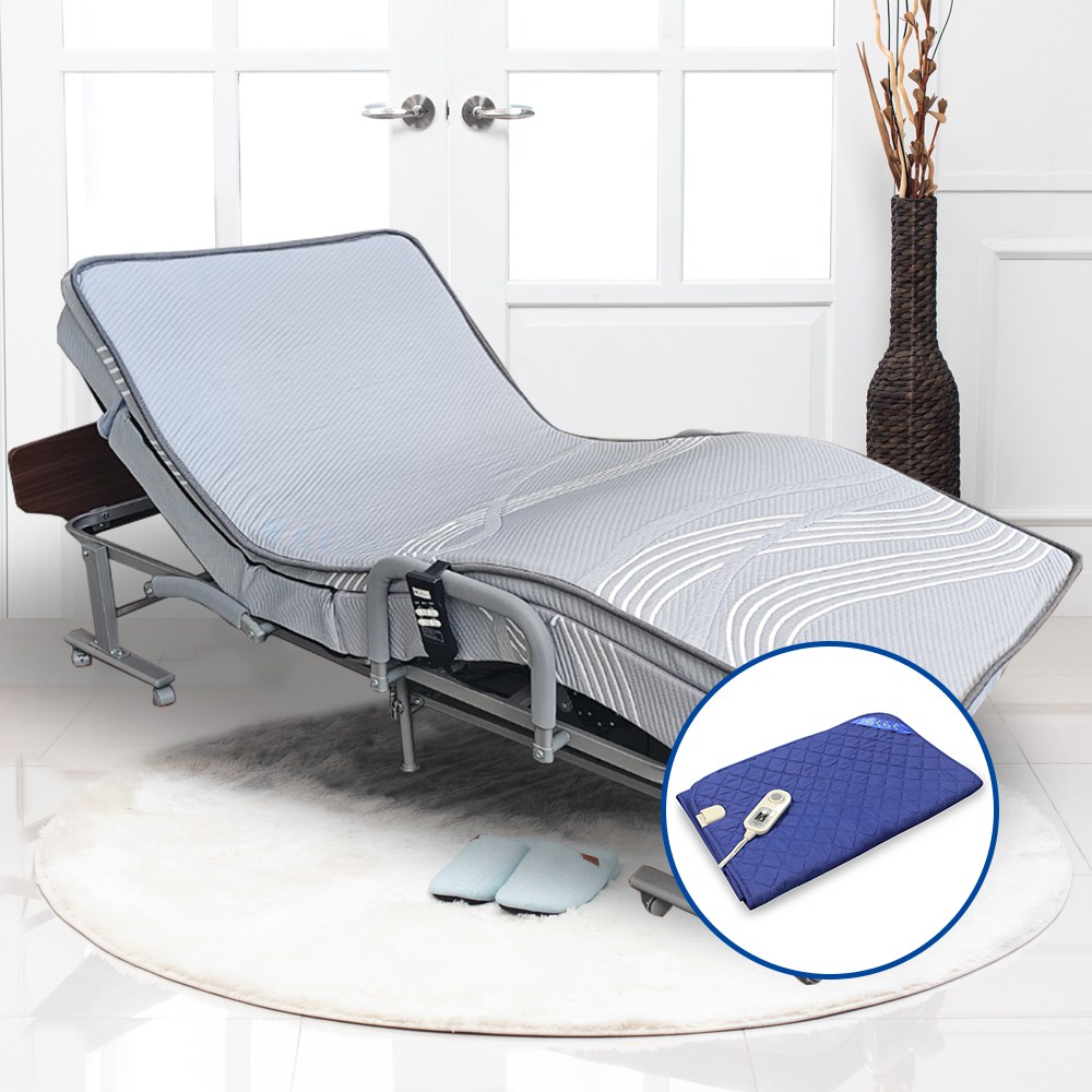 라꾸라꾸침대 전동프리미엄 온열매트포함 슈퍼싱글 1인용 접이식침대 629,000원