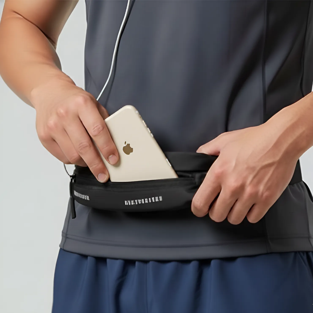 초경량 와이드 러닝 가방 조깅 허리 플립벨트, 블랙, 1개, 1개 12,400원