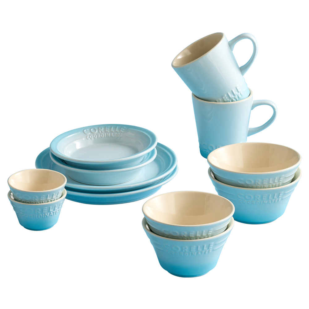 코렐코디네이츠 브리즈스톤 식기세트 12p, Blue, 1세트 109,530원