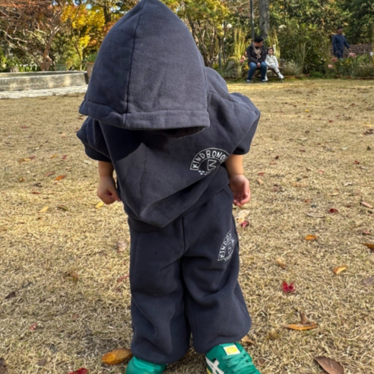 [소이아] 코지 네이비 아기 후드 기모 상하세트 / 겨울 츄리닝룩 64,000원