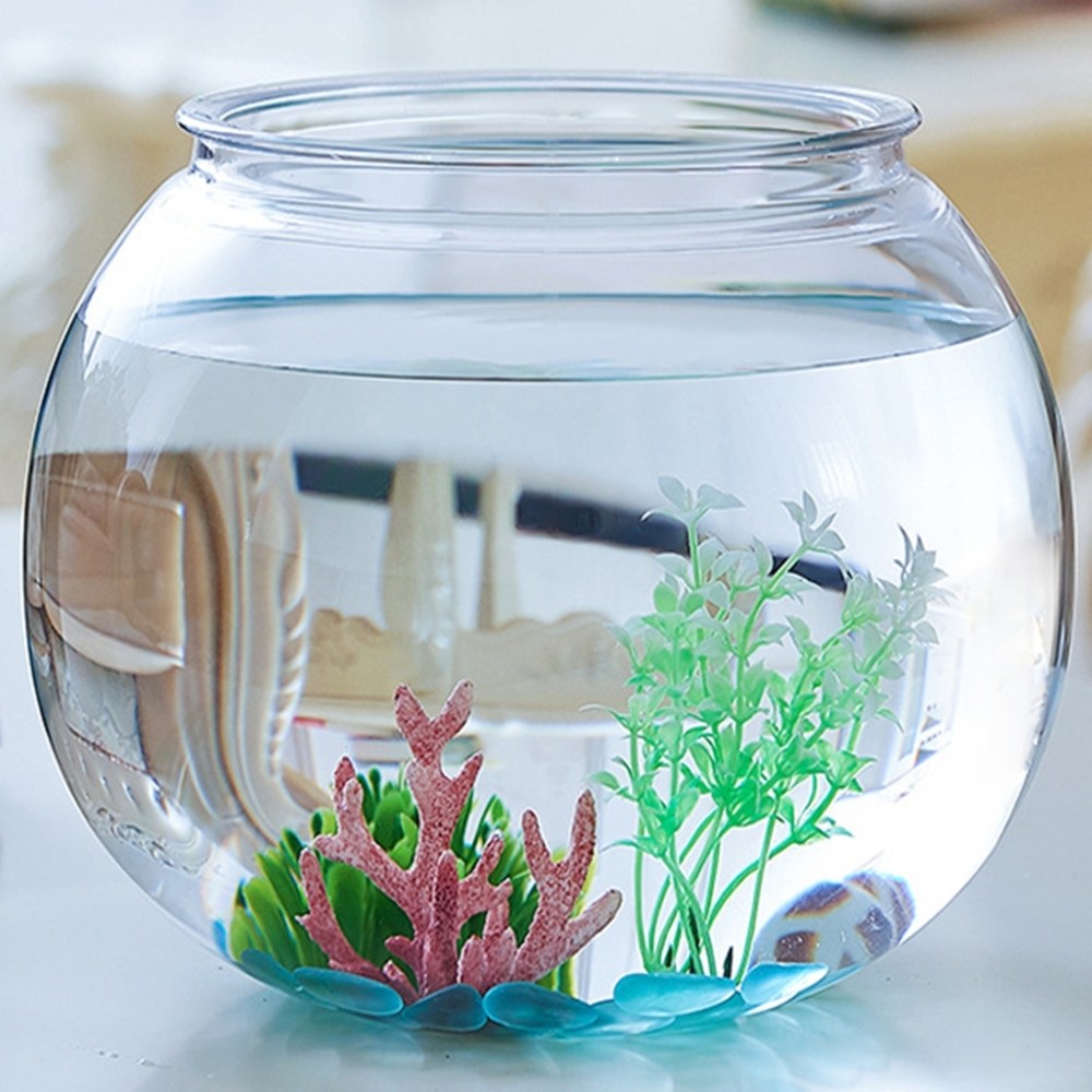 안깨지는 작은 간이어항 원형 둥근 플라스틱 금붕어 가벼운 16,200원