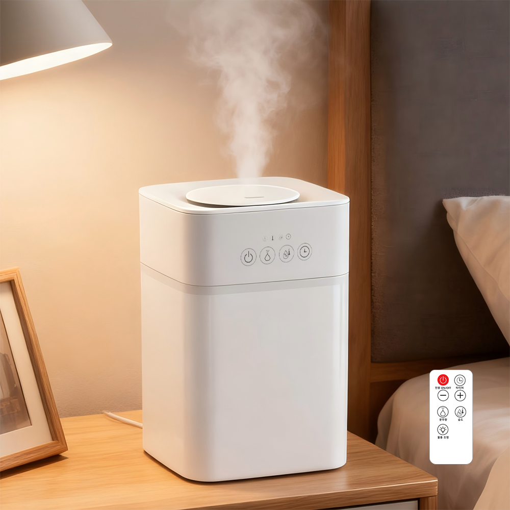 LANGDOO 가습기 4L UV살균 스마트 습도 유지 가정용 탁상용 미니 가습기 리모컨 지원 33,900원