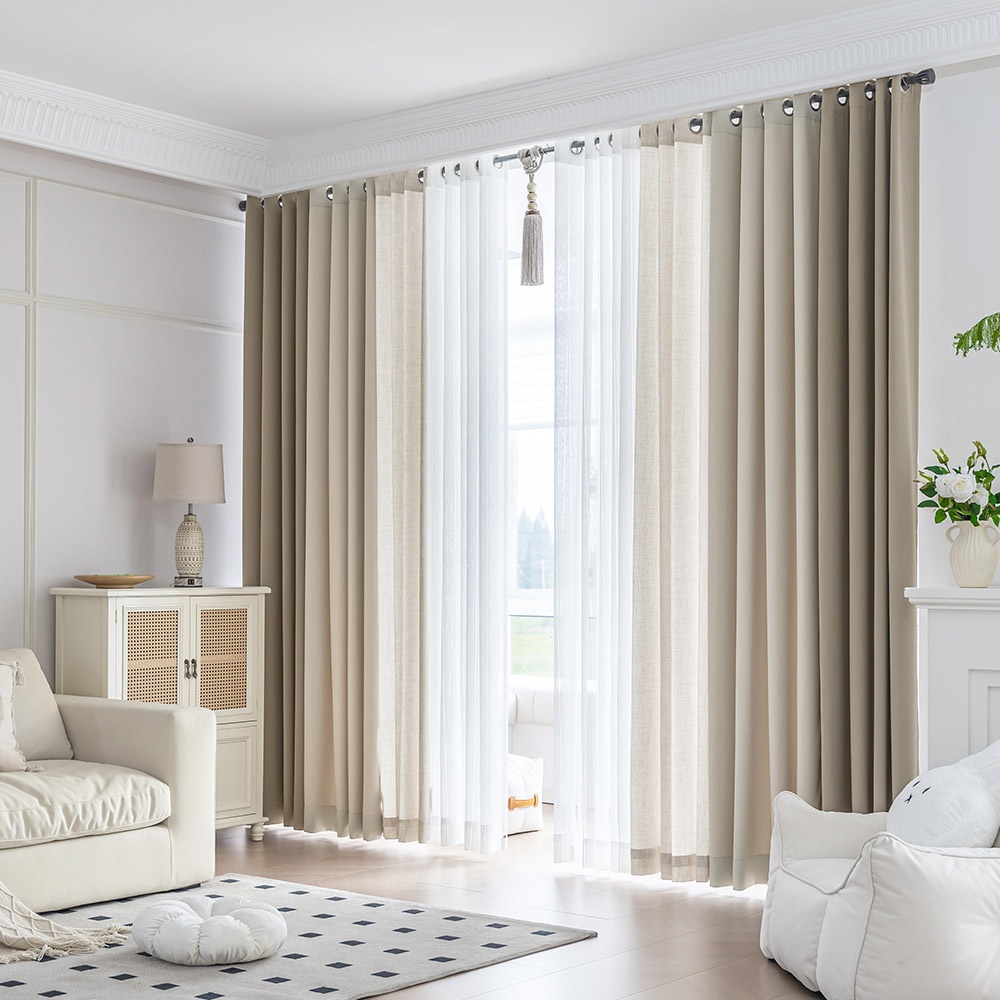 지나송 이안 아일렛 암막커튼 + 봉 세트 219,000원