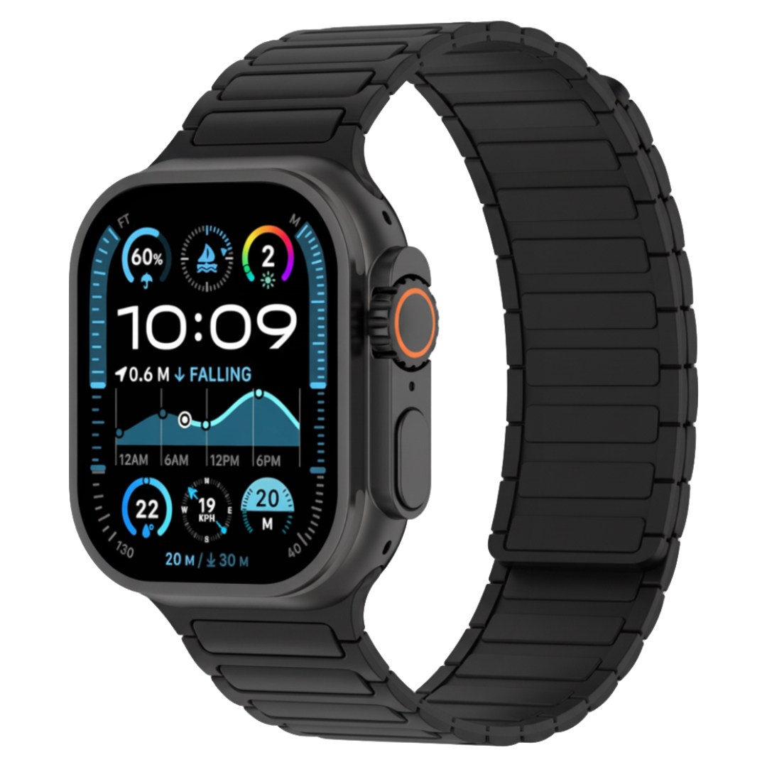 포스워백 애플워치 호환 스트랩 마그네틱 자석 스트랩, 1개, 블랙 7,800원