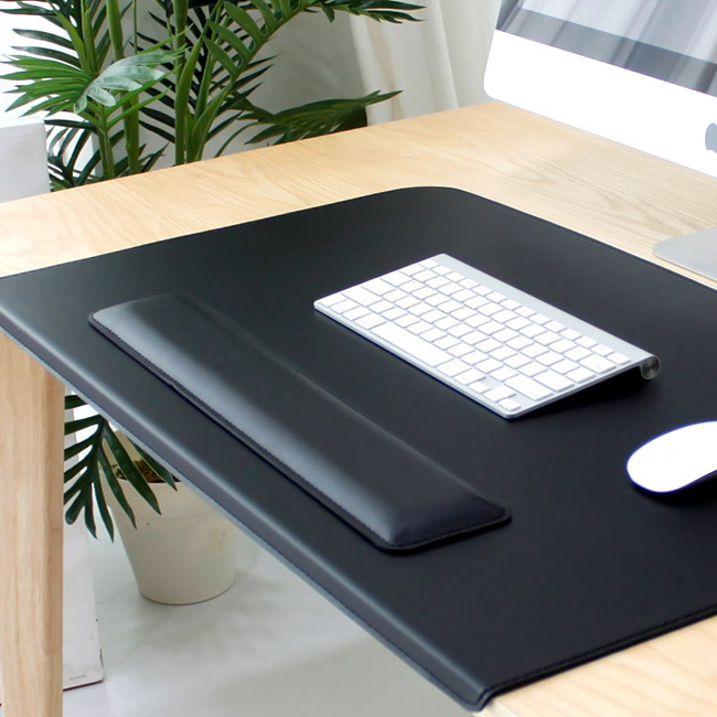 아리아라 가죽 키보드 손목받침 대형, 블랙 22,000원