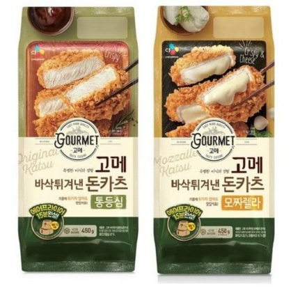 CJ 고메 바삭튀겨낸 돈카츠 통등심+모짜렐라, 1세트, 900g 17,580원