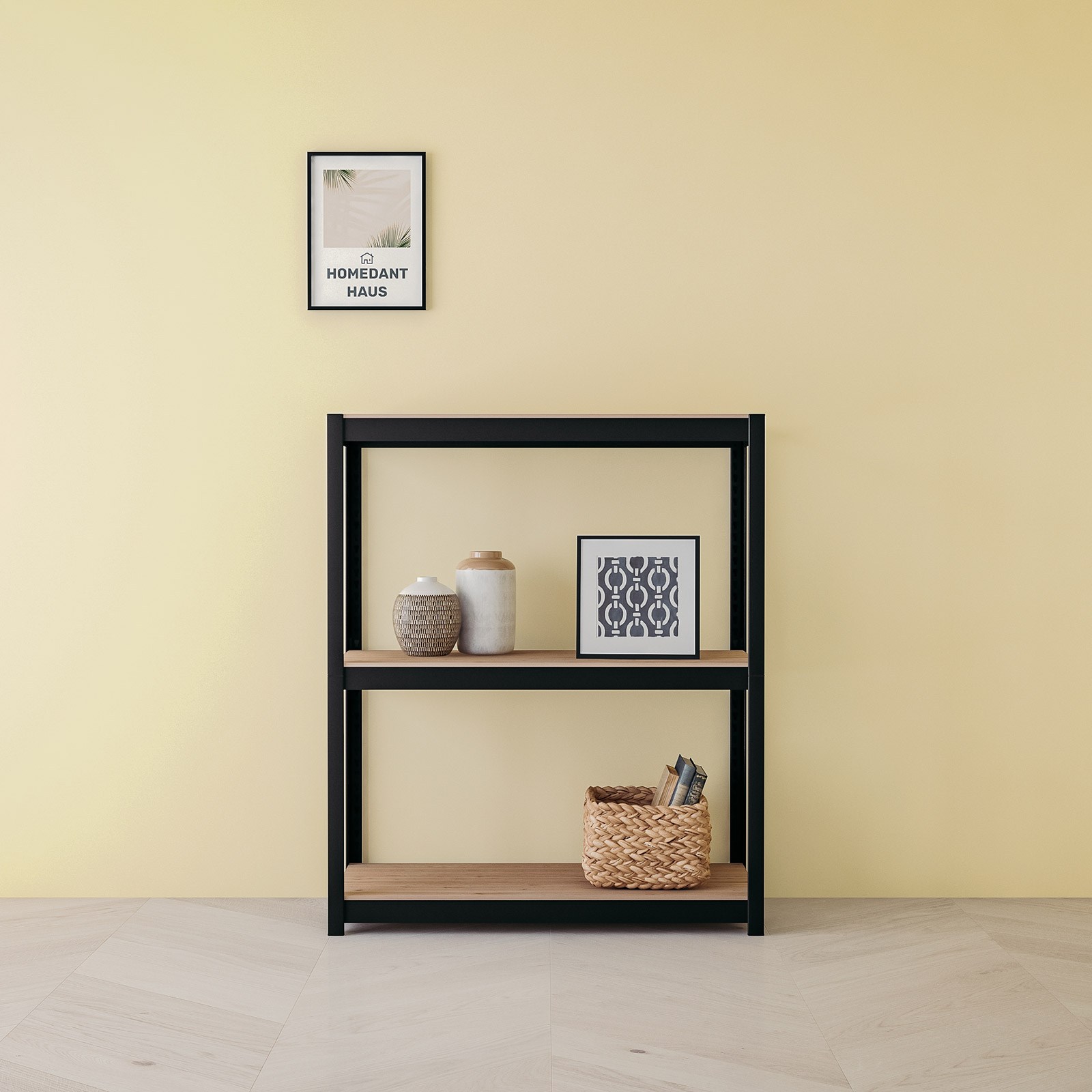 홈던트하우스 스피드랙 업그레이드형 무볼트 철제 선반, 블랙, 3단 898,000원