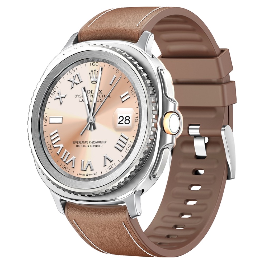 캘릭스 갤럭시워치 호환 하이브리드 가죽 실리콘 스트랩 밴드 24,400원