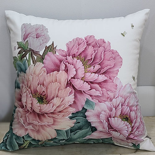 아트다래 보태니컬 쿠션커버 목단보라색쿠션 꽃무늬쿠션커버 55,990원