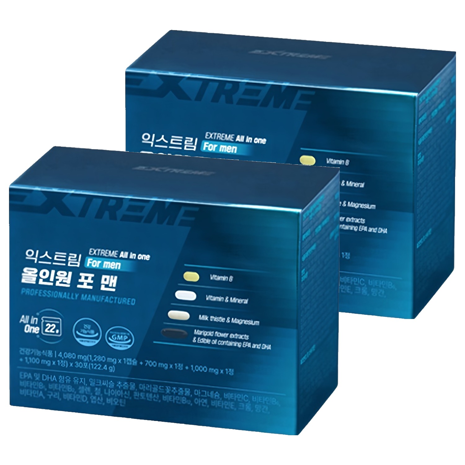 익스트림 올인원 포 맨 멀티비타민, 30회분, 2개 79,800원