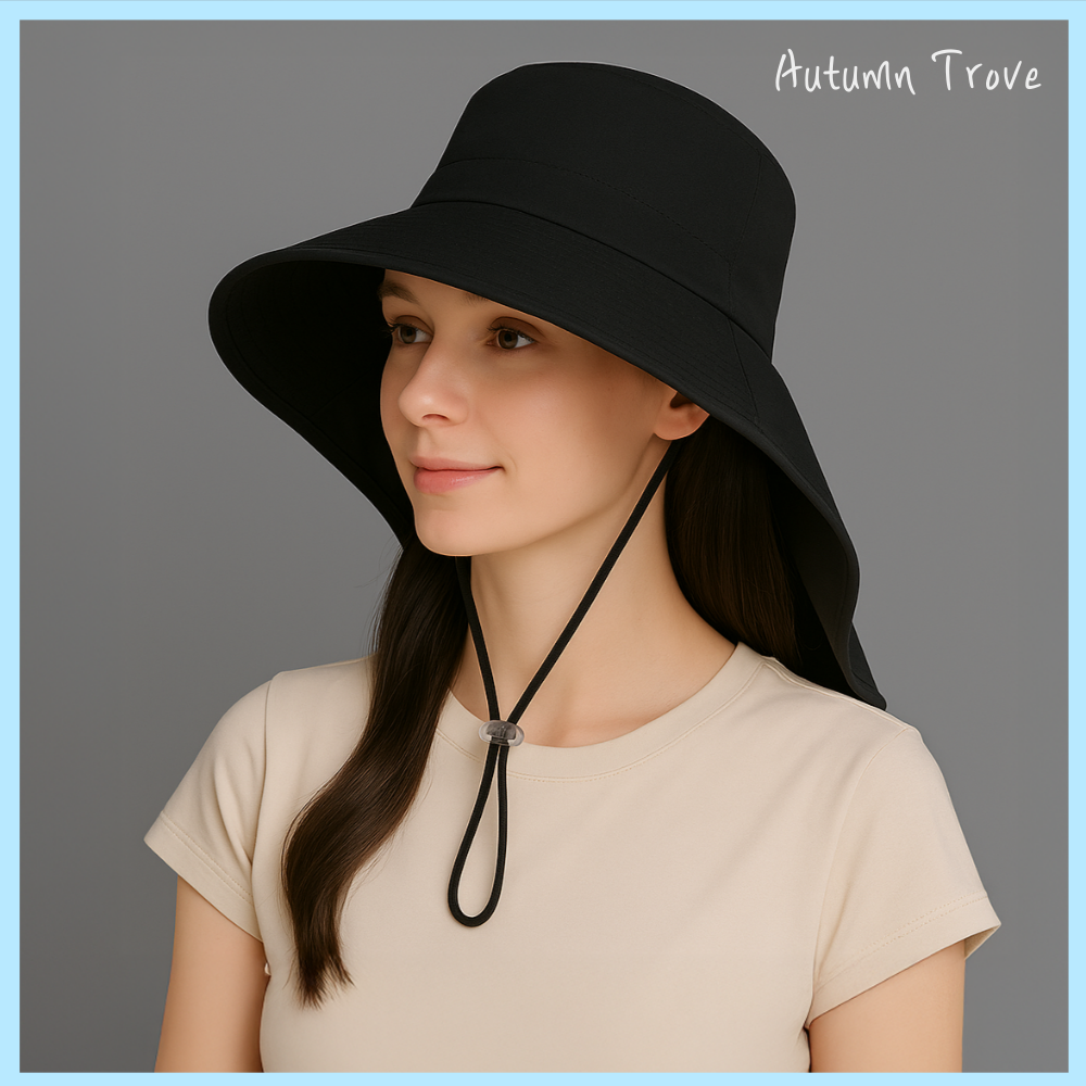 어텀트로브 햇빛가리개 챙넓은 자외선차단 여름 모자 와이드 버킷햇 9,900원