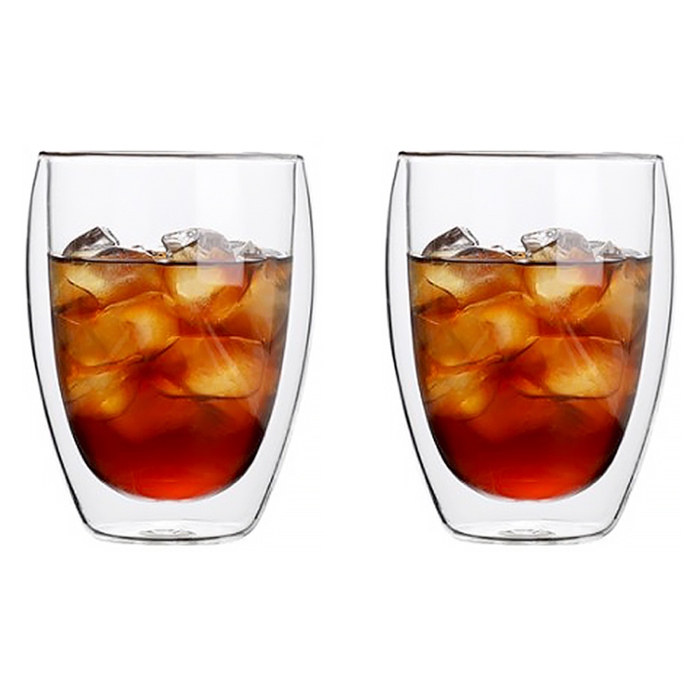 칼딘 이중 내열 홈 카페 유리컵 350ml DGC-02, 단일색상, 2개 12,000원