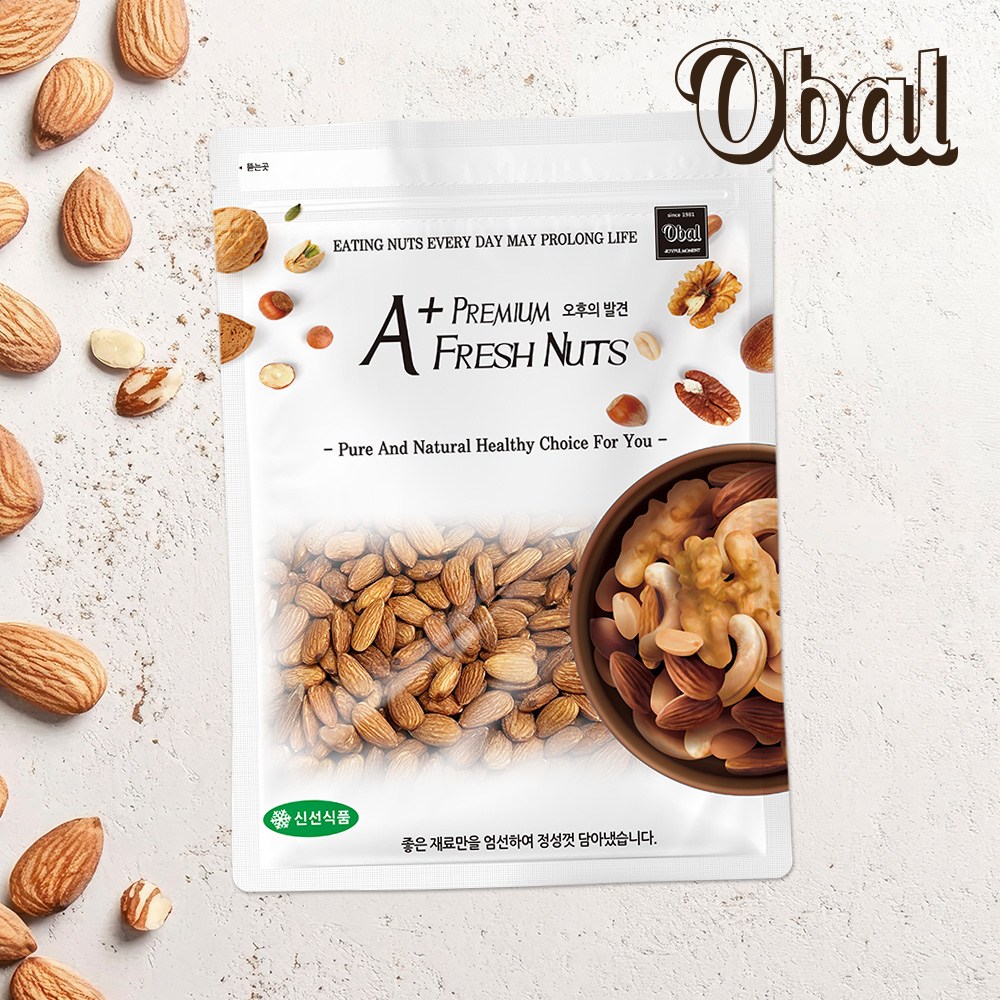 오발넛츠 적당하게 짭짤한 가염아몬드1Kg, 1개, 1kg 24,000원