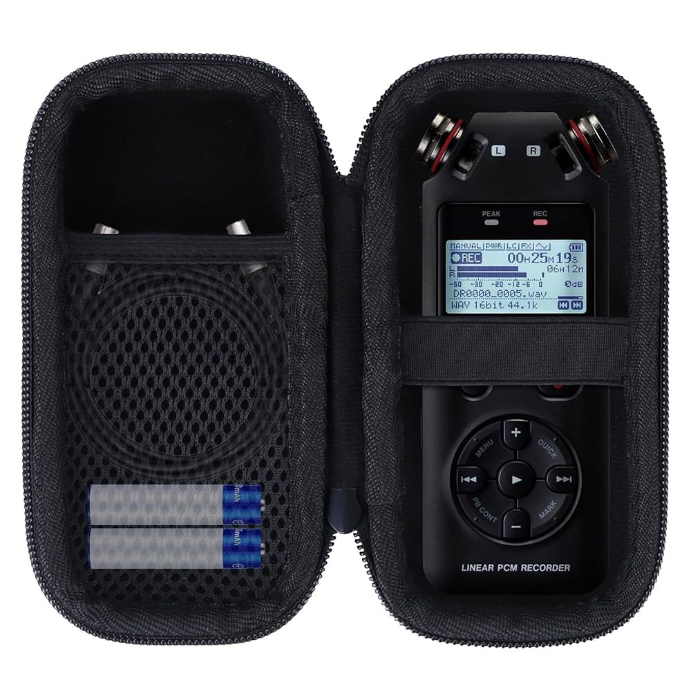 TASCAM FR-AV2 컴팩트 32비트 플로트 필드 레코더 타임코드 생 믹서와 호환되는 Lebakort 스토리지 케이스 73,700원